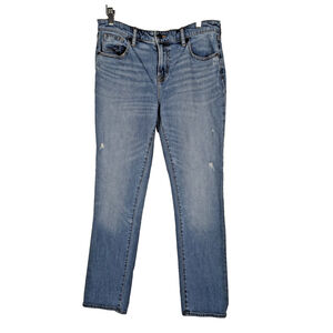 Johnny Was Boyfriend Jeans Sz 27 Blue Classic Preppy Distressed